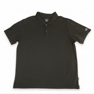 Champion Black Polo Shirt Short Sleeve Athletic Casual Men’s Size 2XL